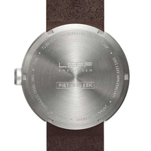 Ladda upp bild till gallerivisning, Leff Tube Watch D42 Steel, brown leather strap
