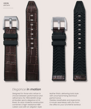 Ladda upp bild till gallerivisning, TROCADERO Rubber/Alligator Calf Brown
