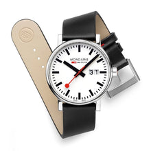 Ladda upp bild till gallerivisning, Mondaine Evo2 BigDate Sapphire, Ø40mm, black strap
