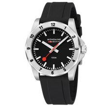 Ladda upp bild till gallerivisning, Mondaine NUMERI Ø42mm, Black dial, SB
