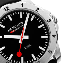 Ladda upp bild till gallerivisning, Mondaine NUMERI Ø42mm, Black dial, SB
