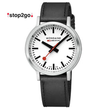 Ladda upp bild till gallerivisning, Mondaine stop2go Ø41mm, Backlight White, VB
