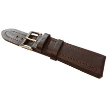 Ladda upp bild till gallerivisning, Läderband Wide Cut brun 24mm Ssp
