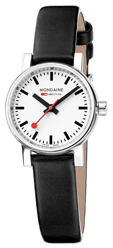 Mondaine Evo2 Sapphire, Ø26mm, black strap