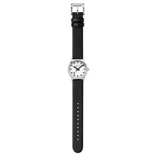 Ladda upp bild till gallerivisning, Mondaine New Classic Ø30mm polished, black strap
