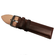 Ladda upp bild till gallerivisning, Läder Oily Leather Cut mörkbrun, sydd 20mm Ssp
